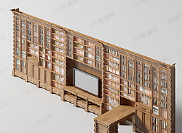 3D書柜模型