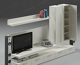 3D電視柜模型
