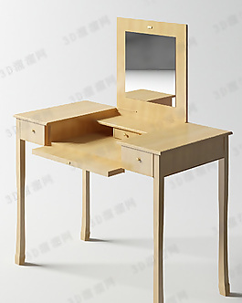 3D梳妝臺模型