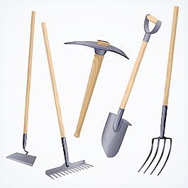 园艺工具矢量