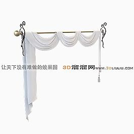 3D罗马帘模型
