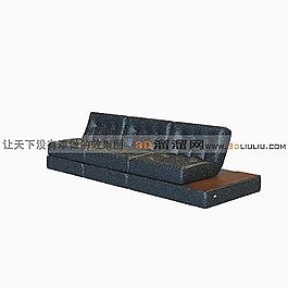 3D三人沙發(fā)模型
