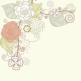 摘要背景花與花
