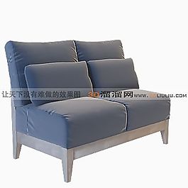 3D雙人沙發(fā)模型