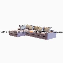 3D多人沙發(fā)模型