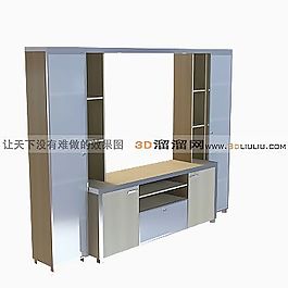 3D電視柜模型