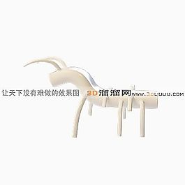 3D躺椅模型