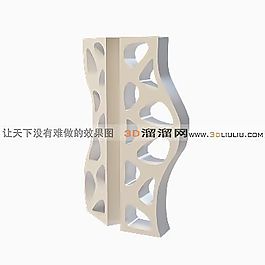 3D隔斷模型