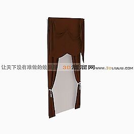 3D窗簾模型