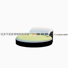 3D圆床模型