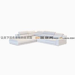 3D多人沙發(fā)模型