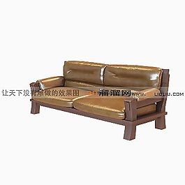 3D雙人沙發(fā)模型