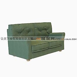3D雙人沙發(fā)模型