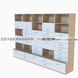 3D文件柜模型