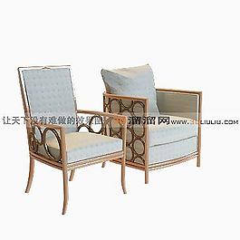 3D休閑椅模型