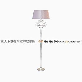 3D鐵藝落地燈模型