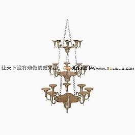3D歐式吊燈模型