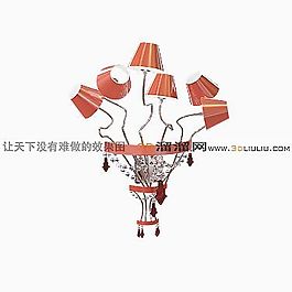 3D歐式壁燈模型