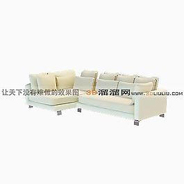 3D多人沙發(fā)模型