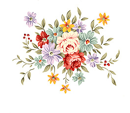 复古的花朵