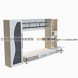 3D電視柜模型