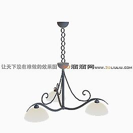 3D歐式吊燈模型