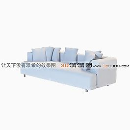 3D多人沙發(fā)模型