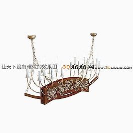 3D歐式吊燈模型