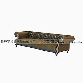3D多人沙發(fā)模型