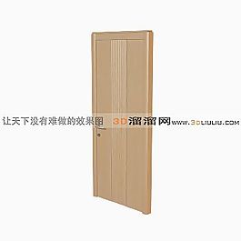 3D平開(kāi)門模型