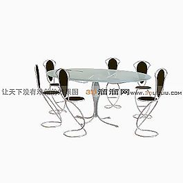 3D餐桌模型