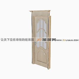 3D平開(kāi)門模型