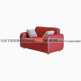 3D雙人沙發(fā)模型