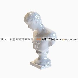 3D雕塑人模型