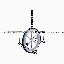 3D歐式吊燈模型