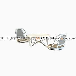 3D桌椅組合模型