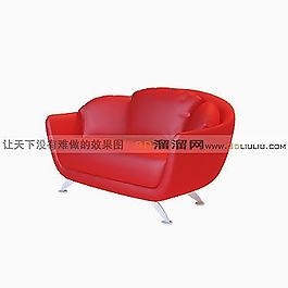 3D雙人沙發(fā)模型