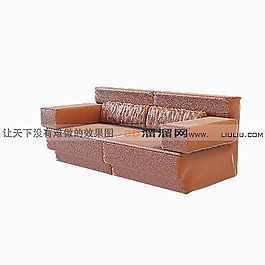 3D三人沙發(fā)模型
