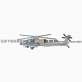 3D直升飛機模型