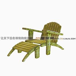 3D躺椅模型