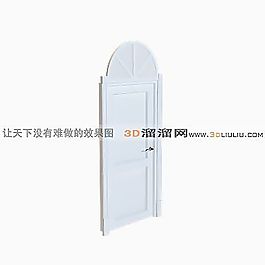 3D平開門模型