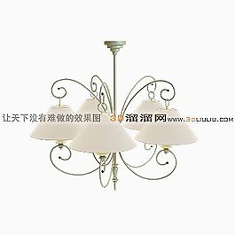 3D歐式吊燈模型