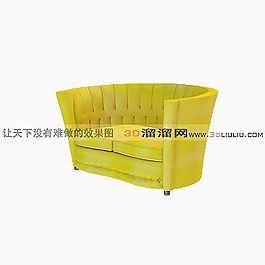 3D單人沙發(fā)模型