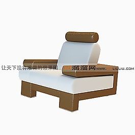 3D單人沙發(fā)模型