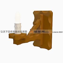 3D壁燈模型