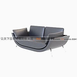 3D雙人沙發(fā)模型