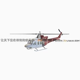 3D直升飛機模型