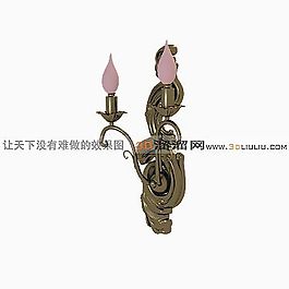 3D壁燈模型