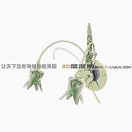 3D歐式壁燈模型