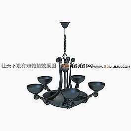 3D歐式吊燈模型